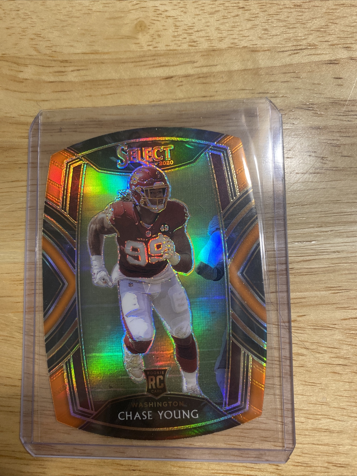 2020 Select Rookie Orange Prizm Club Level Die Cut Chase Young Washington RC