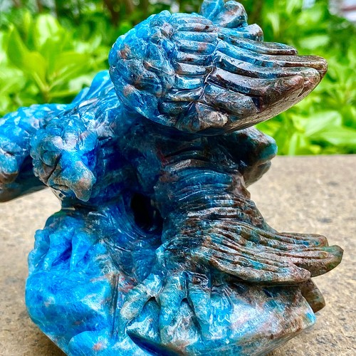 3.08LB Handmade Sculpture | Angel Blue Crystal | Love Energy Stone - Imagen 12 de 15
