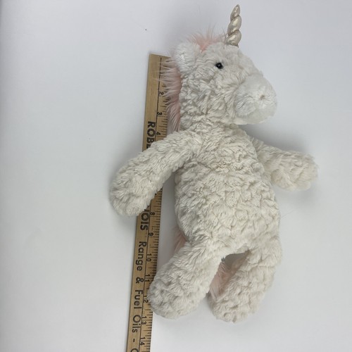 Mary Meyer Unicorn Plush Stuffed Animal Toy White Cream Pink Hair 13” 53570 - Picture 10 of 10