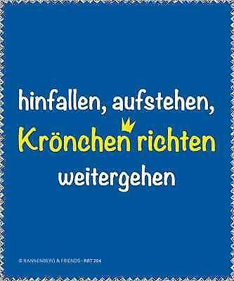 Brillenputztuch ''Krönchen richten'' Rannenberg & Friends Mikrofasertuch Brille