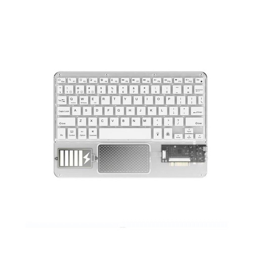Wireless Bluetooth keyboard Transparent shell touchpad Backlight mute ultrathin - Picture 3 of 13