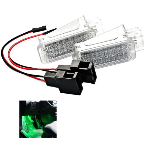 2x Convient pour Audi A1 A2 A3 A4 A5 A6 A7 Éclairage de Plancher LED Module Rot - Picture 5 of 6