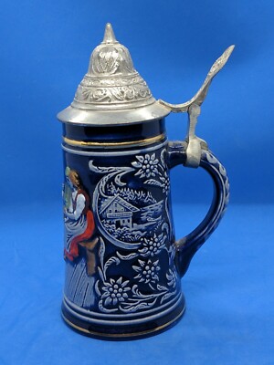 Vintage German Beer Stein 7” Andreas Hofer Innsbruck w/ ornate