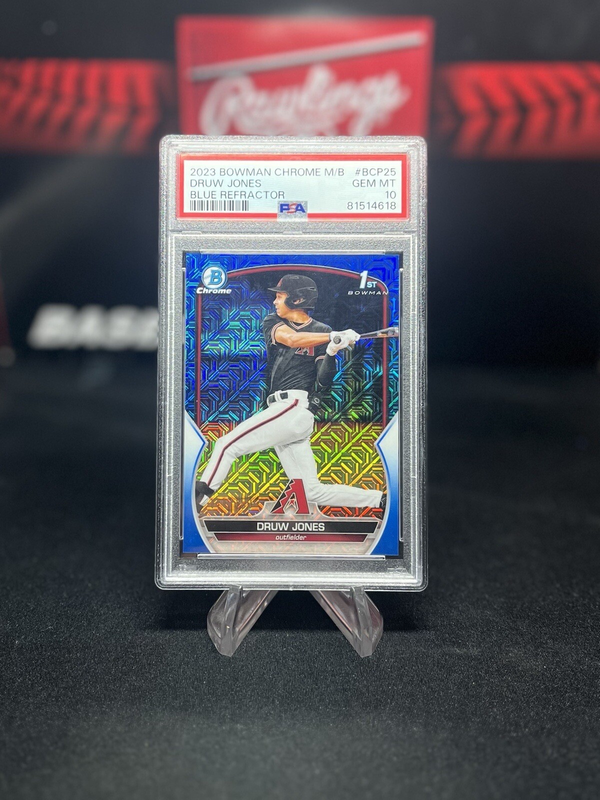 2023 Bowman Chrome M/B Druw Jones Blue Refractor /150 PSA 10 #BCP-25 1st