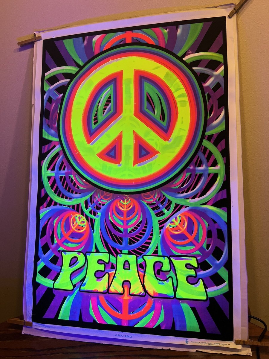 1996 vintage Psychedelic Peace フロッキーポスター 1996 vintage Psychedelic Peace フロッキーポスター - メルカリ