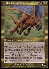 Invasion Rith, the Awakener - Foil x1 Moderate Play, English Magic Mtg M:tG