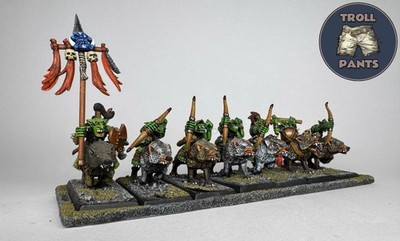 7 Goblin Wolf Riders - Orks & Goblins Warhammer The Old World
