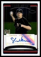 2006 Topps Chrome Shaun Marcum Rookie Auto Toronto Blue Jays #349