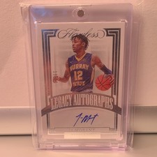 Panini Flawless Collegiate 2022 Ja Morant Murray State Legacy Autographs Card