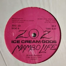 MAMBO LIFE - ICE CREAM GODS 12" TOUGH FRESH LATIN FUNK DISCO NM- 80's 1981