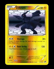 2011 Pokemon ZEKROM Black & White REVERSE HOLO Foil Rare BW Base Set Card 47/114 on eBay