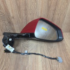 Tesla Model S Rear View Door Mirror Red Passe...