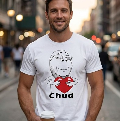 Chud Guy Love T-Shirt Funny I Heart My Chudjak Meme Gen Z Slang Graphic Tee