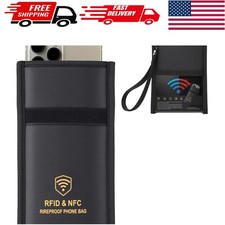 Luxury Faraday Bag for Phones - Military-Grade Signal Blocker  Shockproof Pouch