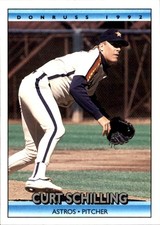 Curt Schilling 1992 Donruss #757 Houston Astros FREE SHIPPING AutographDen