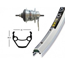 ruota posteriore 28x1,75 shimano nexus 7v contropedale silver 2146562300 RIDEWIL