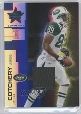 2007 Leaf Rookies & Stars Longevity Sapphire Materials Jerricho Cotchery 0a1