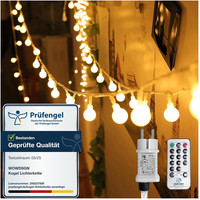 Kugel Lichterkette 300 Leds 30M Dimmbar Warmweiß Stecker AußEn