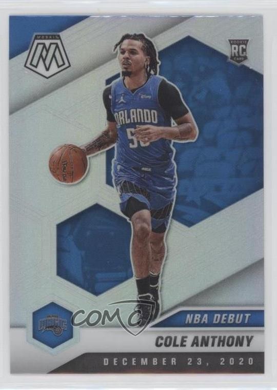 2020-21 Panini Mosaic NBA Debut Silver Prizm Cole Anthony #268 Rookie RC 09wc