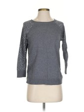 Apt. 9 Women Gray Pullover Sweater S