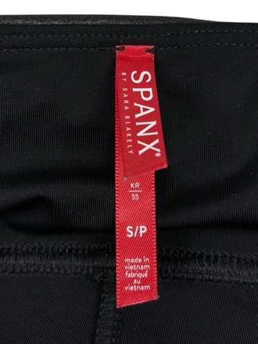 Spanx Faux Leather S Leggings Black Slimming Tummy Control High Rise 2437 EUC - Picture 8 of 11
