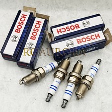 4× Bosch Double Platinum Spark Plugs 06H905601A Set FR5KPP332S for VW AUDI 3.0L