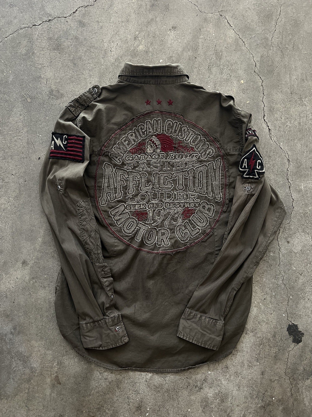 Vintage Affliction Button Up - image 2