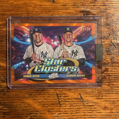 2025 Topps Cosmic Chrome Derek Jeter Aaron Judge Star Clusters /25 Yankees