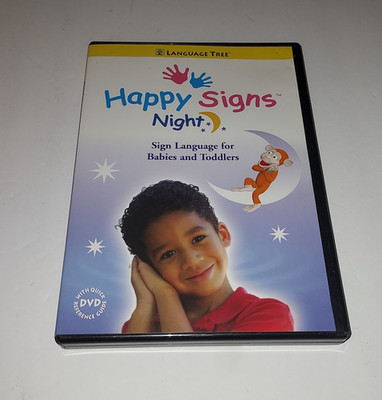 HAPPY SIGNS NIGHT Sign Language for Babies & Toddlers DVD 2006 Language Tree