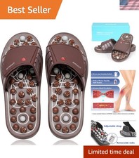 Therapeutic Foot Massage Slippers with Adjustable Fit - Enhance Circulation, XL