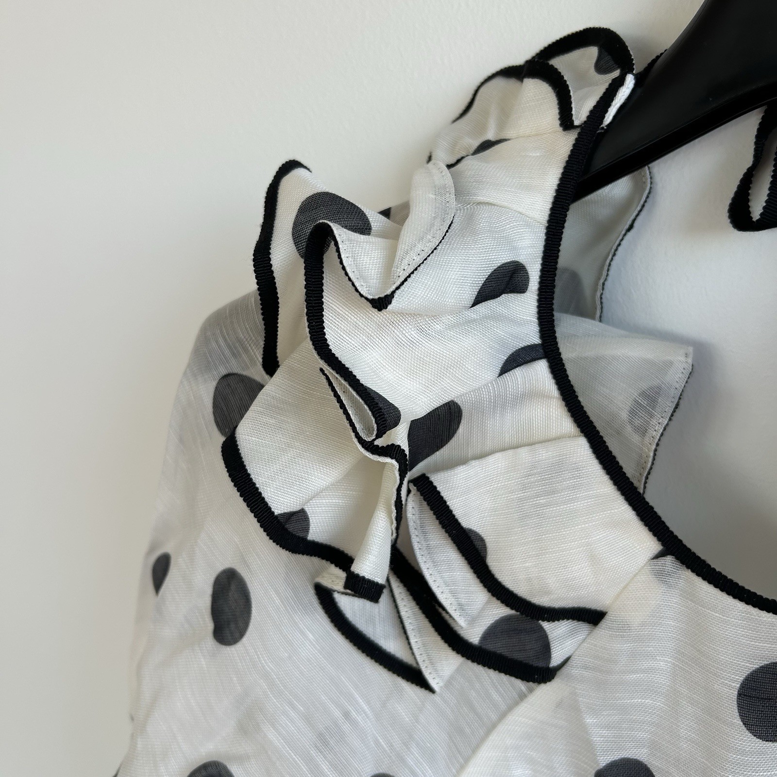 Zimmermann Lovestruck Midi Dress White Polka Dot Midi Sz 0 AU 8/US 4 RRP $1500