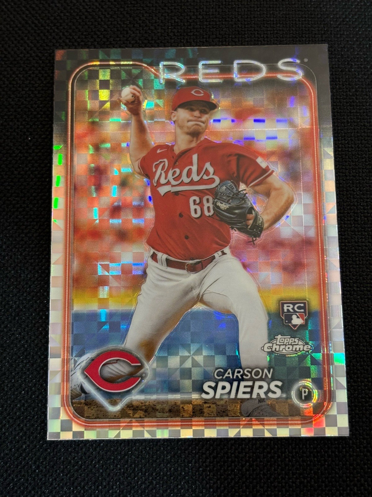 2024 Topps Chrome #167 Carson Spiers X-Fractors Cincinnati Reds