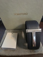 Tom Ford Men s Signature T Icon Reversible Le...