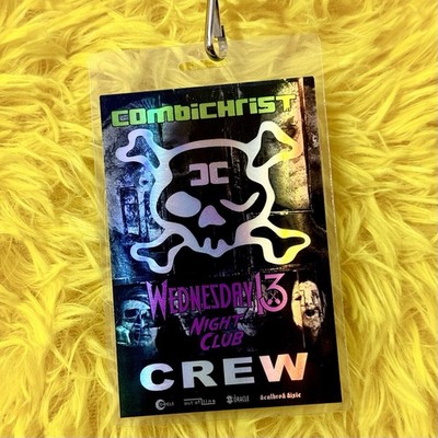 Combichrist 2018 Everybody Still Hates You Tour CREW Foil Laminated Pass - RARE!