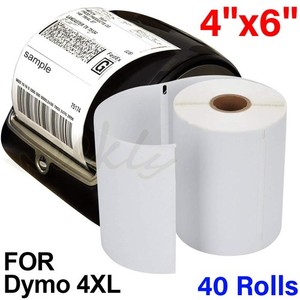 40 Roll Dymo 4XL LabelWriter Direct Thermal Shipping Labels 1744907 4x6 220/Roll