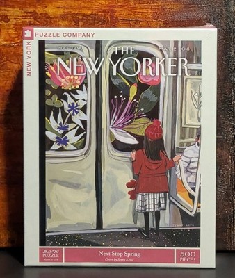 Next Stop Spring The New Yorker 500 Piece Jigsaw Puzzle NYPC - New & Sealed