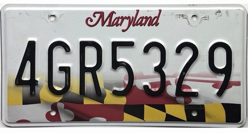 *BARGAIN BIN*  2016 Base Maryland License Plate #4GR5329