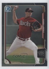 2015 Bowman Draft Chrome Asia Exclusive Black Refractor Yoan Lopez #2 0b3