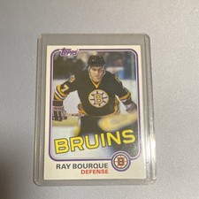 Topps 1981-82 Ray Bourque Boston Bruins NHL Base Set #5 Hockey Card