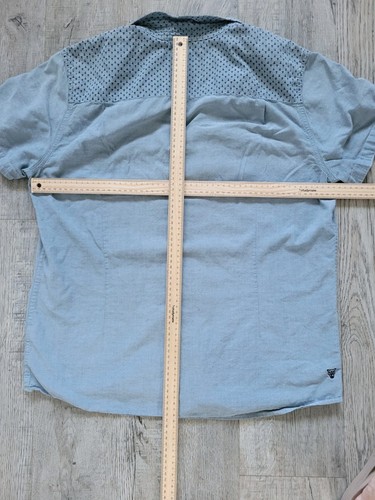 Mooks Men's Shirt, Size XL, Short Sleeve, Blue, Button Up, Smart Casual (B147) - Picture 7 of 9