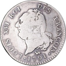 [#1045718] Coin, France, Louis XVI, 30 sols françois, 30 Sols, 1791, Paris, VF