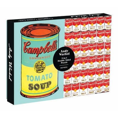 GALISON Doppelseitiges Puzzle Andy Warhol Campbell's Soup Cans 500 Teile