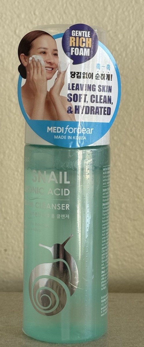 MEDIFORDEAR Bubble Foam Cleanser Snail and Hyaluronic Acid 5.07 fl oz Korea  | eBay