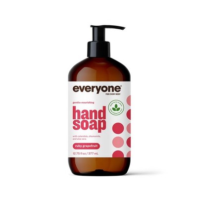 Everyone Liquid Hand Soap Ruby Grapefruit 12.75 Oz Pack of 1 Plant Based Clea...