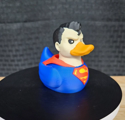 Superman Duck, 3D Printed, Ducks, Ducking, DuckDuckJeep