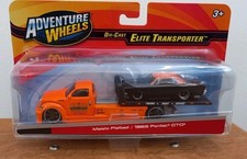 Maisto Adventure Wheels 1:64 Elite Transporter FLATBED/1965 Pontiac GTO Diecast