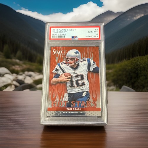 2013 Panini Select Hot Stars Tom Brady #3 Hot Stars Red PSA 10 Patriots GEM MINT