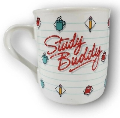 Hallmark Tasse Mates Vintage 1985 Study Buddy Books Bleistifte Kaffeetasse Teetasse