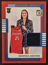 2025 Donruss WNBA Georgia Amoore Rookie Jersey Red Parallel SP RC MYSTICS 