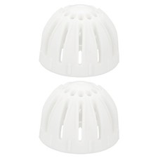 2Pcs Egg Cleaning Brush Silicone Egg Washer Rotating Scrubber Tools White